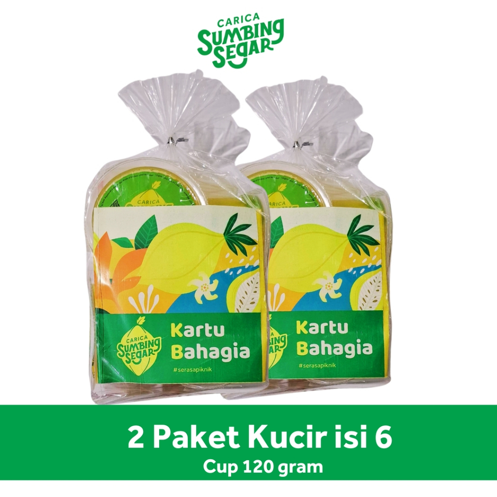 

Carica Sumbing Segar Paket 2 Kucir isi 6 Cup Cocok Untuk Oleh-Oleh Keluarga