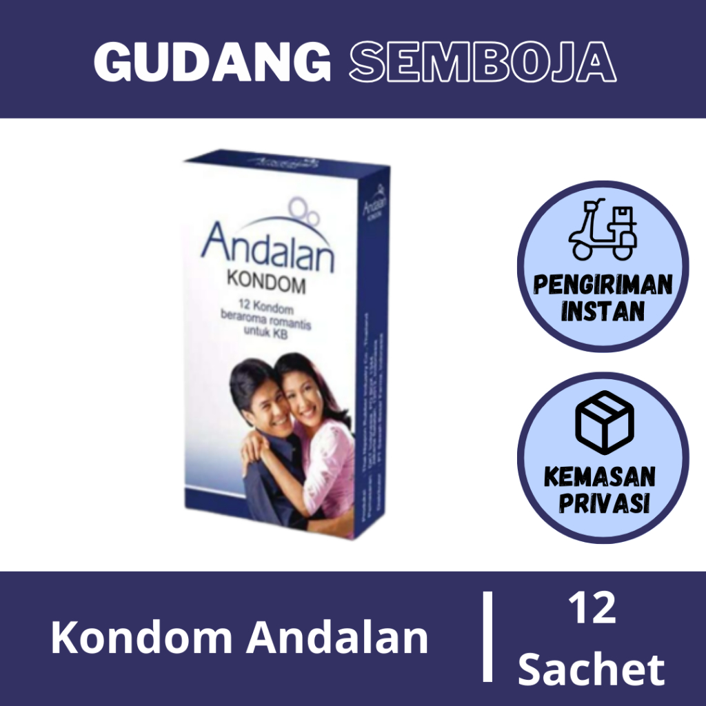 Kondom Andalan Isi 3 dan 12 Pcs / Kondom Bergerigi Tipis Anti Bocor