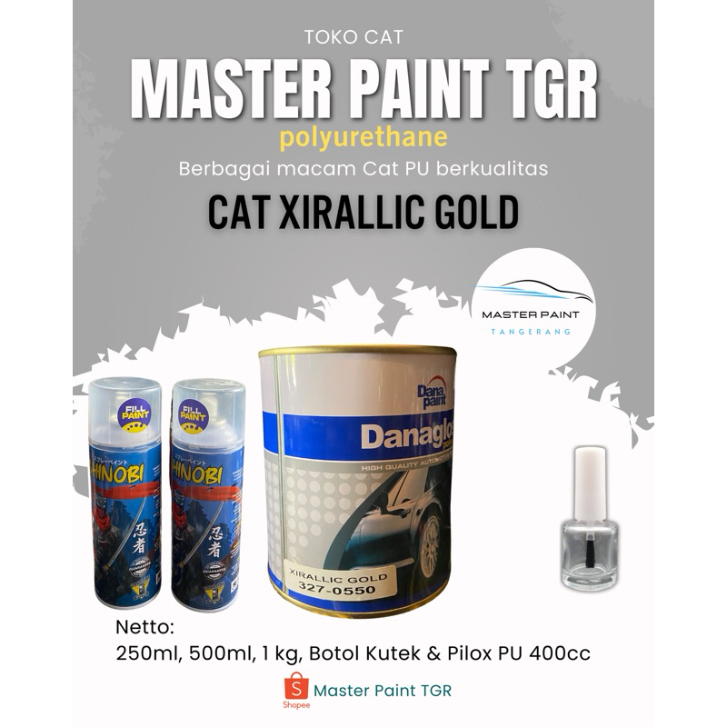 (BISA DIJADIKAN PILOX) CAT PU XIRALLIC GOLD | CAT XIRALLIC GOLD | CAT XIRALIC GOLD 0550