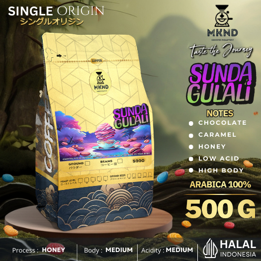 

MKND COFFEE ROASTERY - Kopi Arabika Sunda Gulali 500gr Specialty Singgel Origin | Medium Roast | Manual Brew | Premium Coffee Grade 1