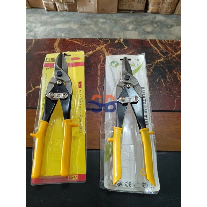 Gunting serbaguna / gunting aviation 10" inch / gunting hollow baja ringan / gunting gagang kuning /