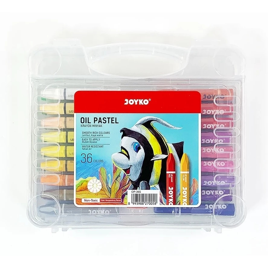 

TBMO CRAYON JOYKO 36C CASE/JOYKO CRAYON OIL PASTEL OP-36S 36 COLOURS (CRAYON MINYAK)