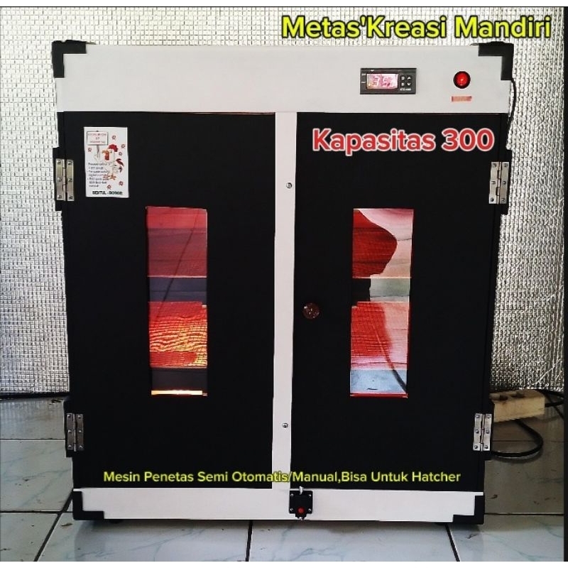 Mesin penetas telur semi otomatis 300 butir/Heatcher