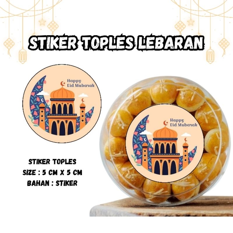 

STICKER LINGKARAN TOPLES LEBARAN / IDUL FITRI DIAMETER 5 ISI 25