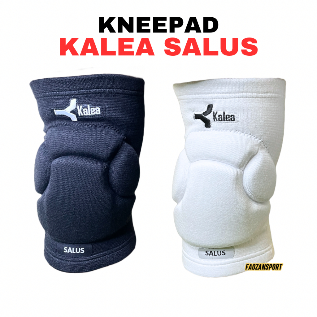 Knee pad Kalea Salus kneepad Lutut Kaki Bola Futsal Deker Lutut Murah Kalea Original Hitam Putih