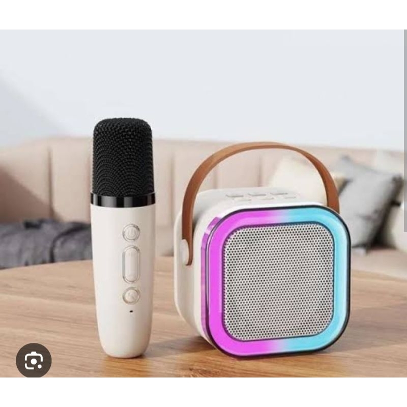 K12 Speaker Bluetooth Mini 1 Mic Portable Microphone Karaoke Rumah Speaker Bluetooth K12 K12+