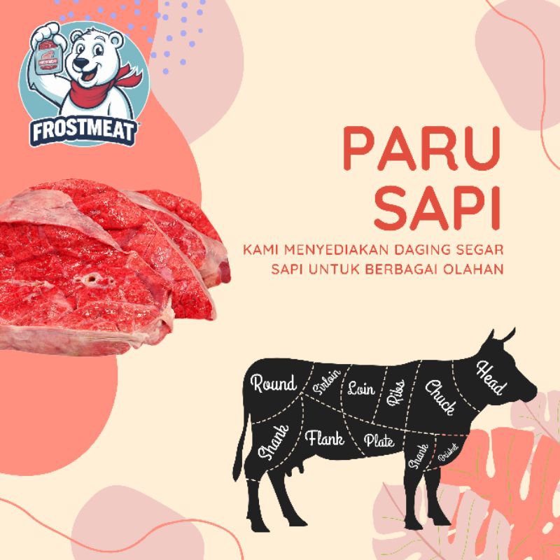 

[SAPI] Paru sapi lokal 1000 gr & 500 gr (Kemasan Vacuum)