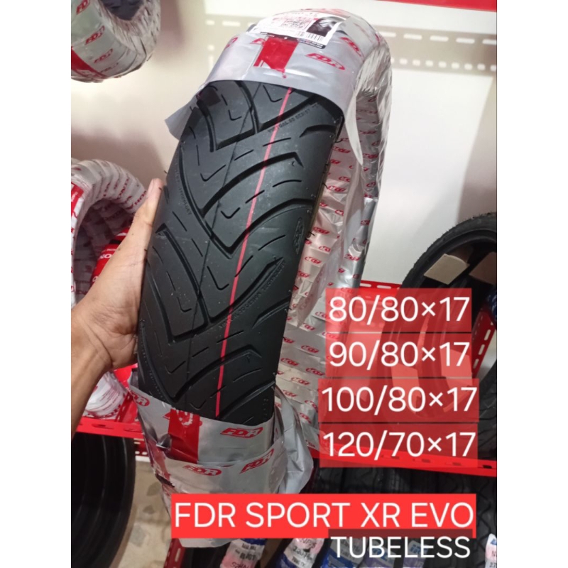 ban fdr sport xr evo 80/80, 90/80, 100/80, 120/70, R17 tubeless orginal fdr