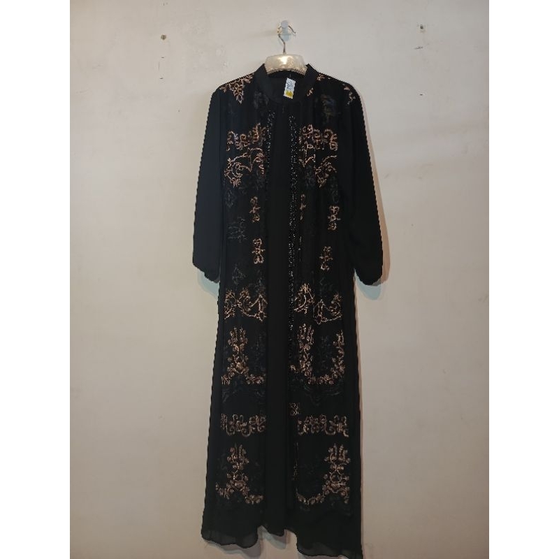 ABAYA HITAM/BRUKAT/BUNGA