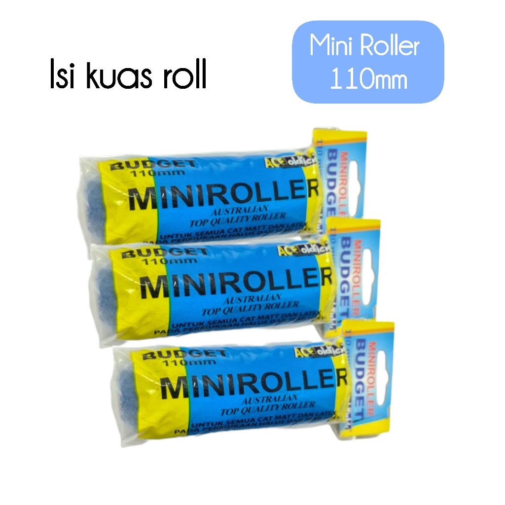 Bulu Roll Miniroller Kuas Cat Refil Mini ACE Mini ROLL ACE MINIROLLER Roll Cat Kapal