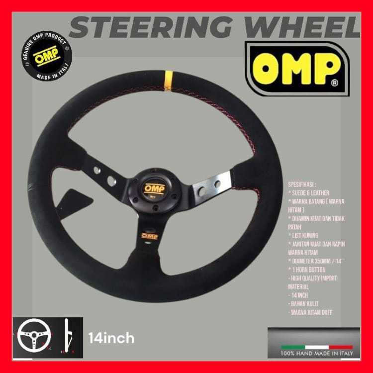Stir Racing OMP Steering Wheel steer omp bahan suede