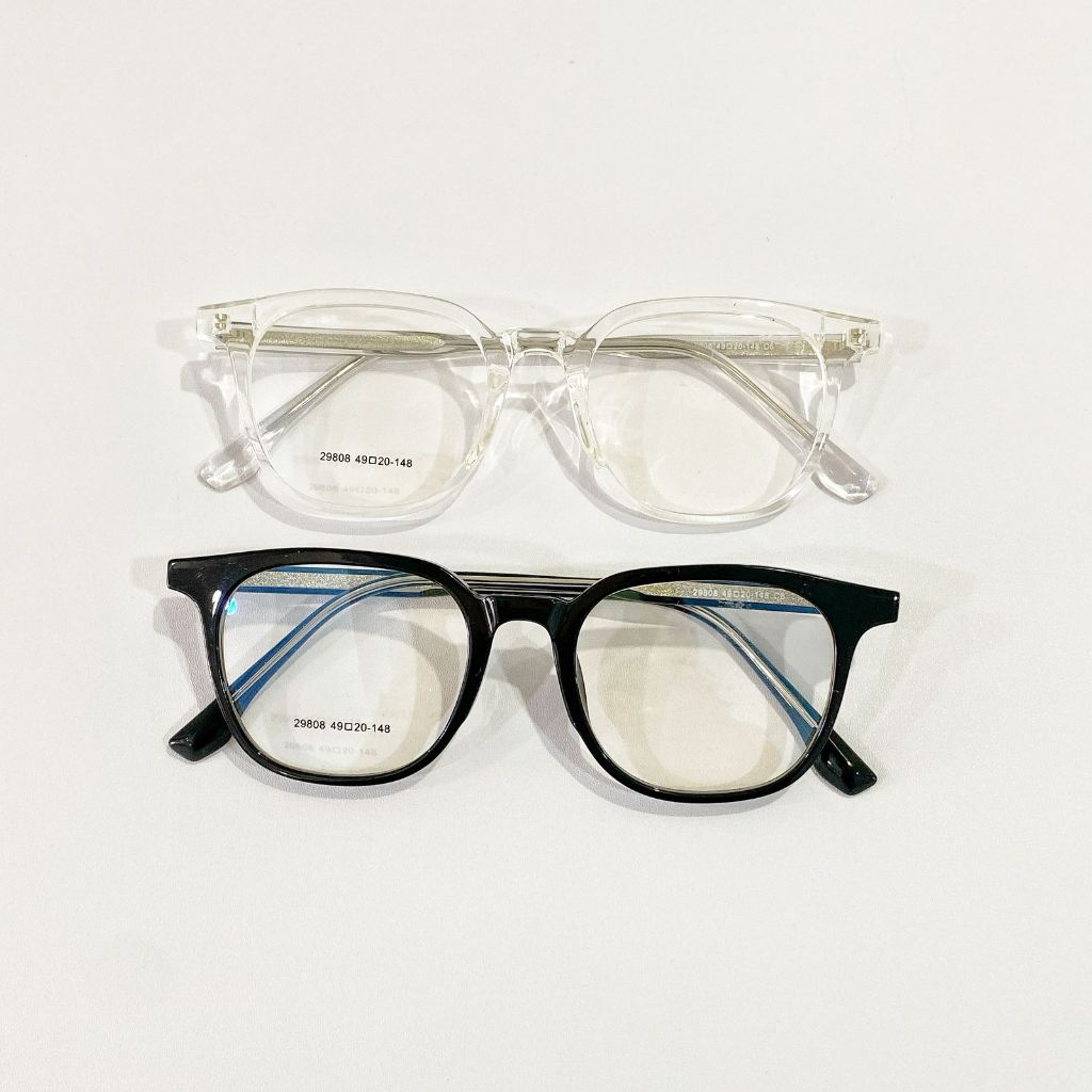 Rumah Optik - Frame kotak bold clear moscot (hanya frame)