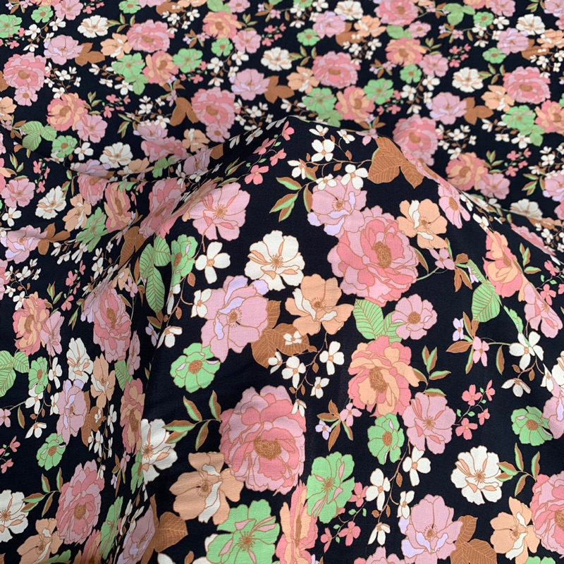 kain katun motif - kain katun fujet motif bunga - kain katun - kain motif bunga