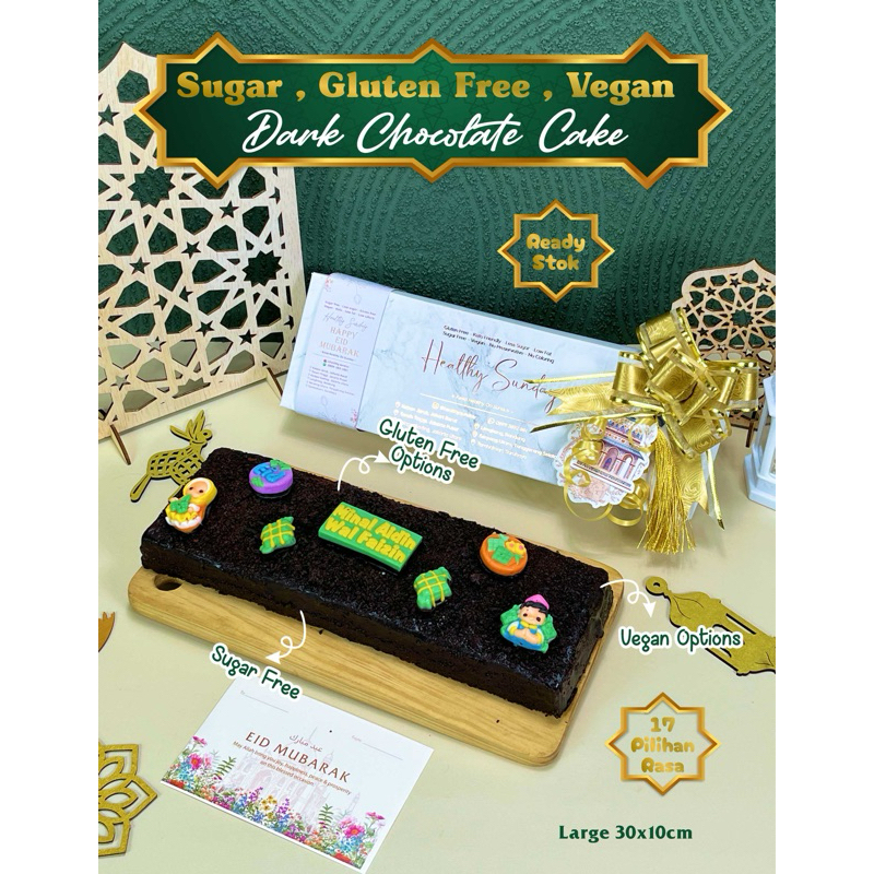 

READY STOCK HAMPERS LEBARAN HEALTHY CAKE LARGE. BANDUNG.