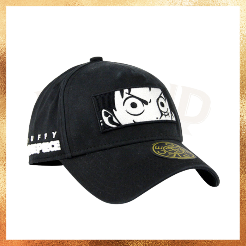 Topi New Era Angel x One Piece Face Monkey D Luffy Collab Anime Black Cap Angel Taiwan Exclusive
