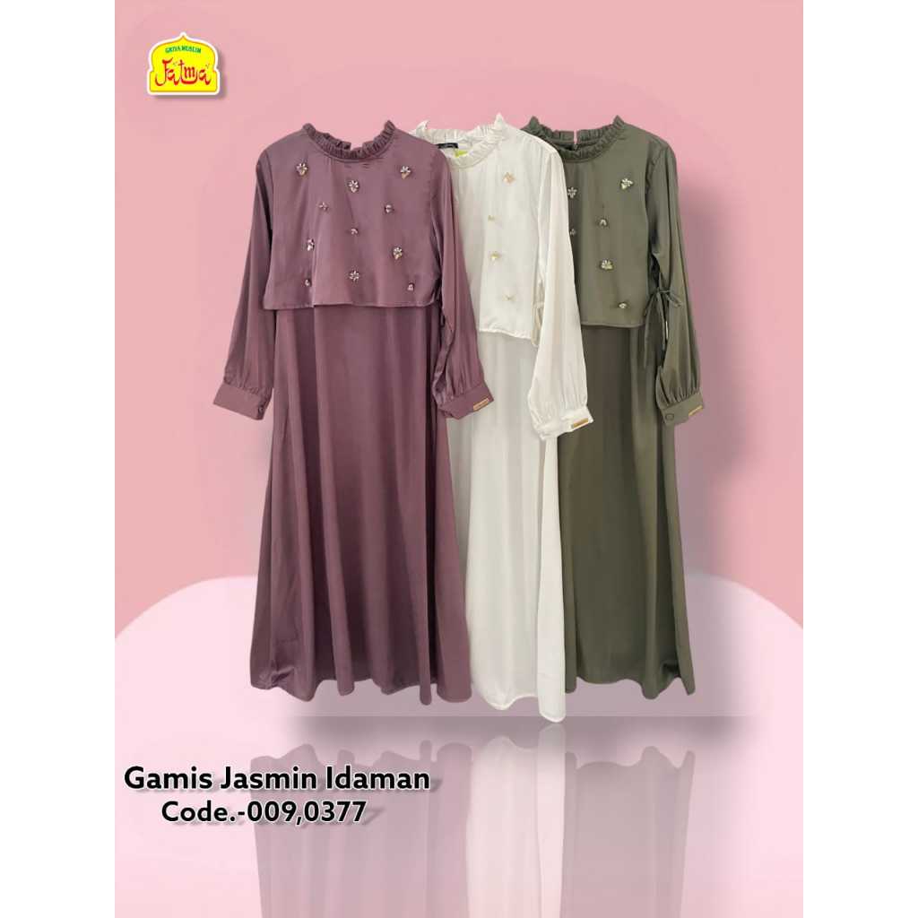 Gamis Silk Premium // Gamis Silk Polos // Gamis by Griya Muslim Fatma