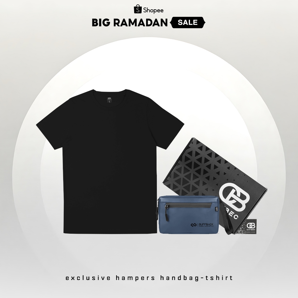Buffback Exclusive - Bundling Hampers Handbag Lava + Kaos Polos Cotton Combed 30s