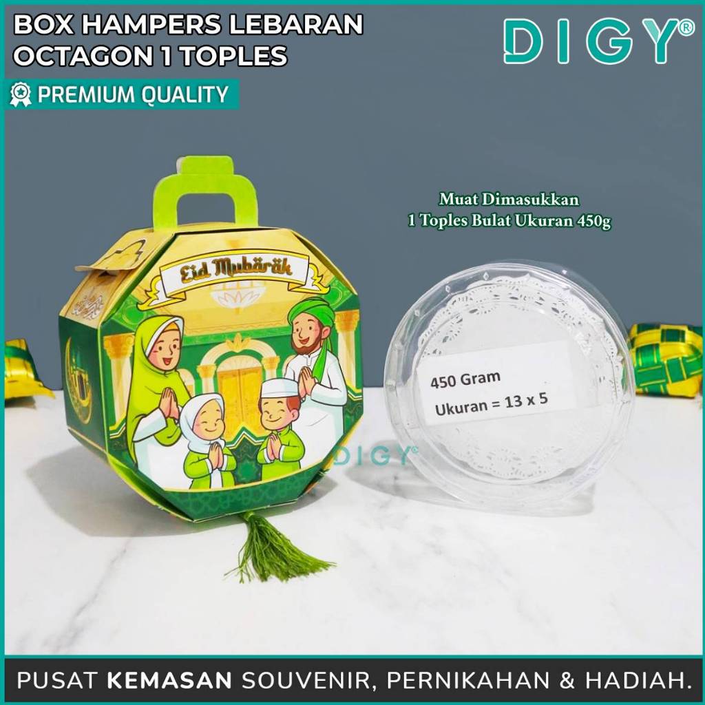 

Box Hampers Lebaran Octagon 1 Toples / Box Idul Fitri / Dus Hampers Kue Toples / Souvenir Kue Toples / Dus Idul Fitri / Lebaran