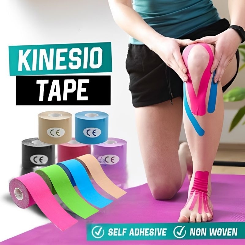 ORIGINAL KINESIOLOGY TAPE 5CM × 5M / TAPPING KINESIOLOGY OLAHRAGA