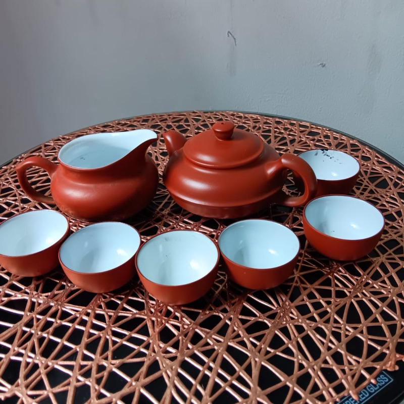 KERAMIK SETT GELAS TEKO UNIK KOLEKSI PRINADI
