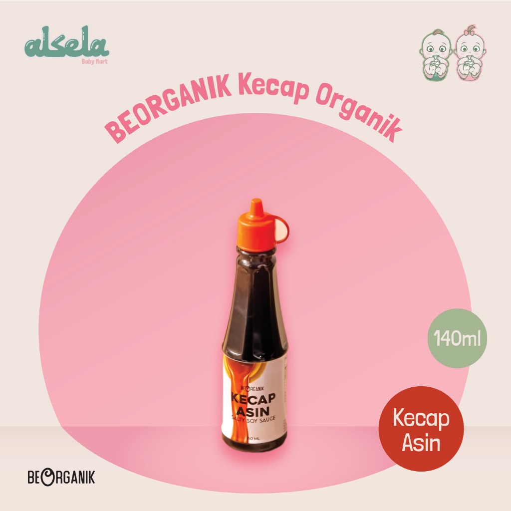 

Beorganik Kecap Asin Organik Non GMO & Non MSG Salty Soy Sauce Halal