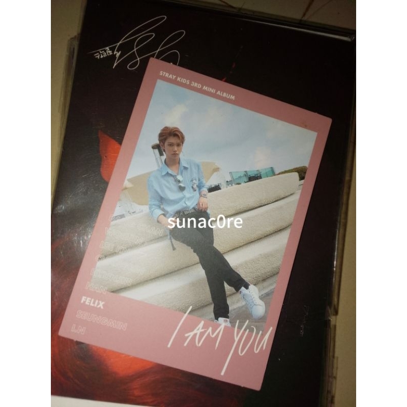 Felix Stray Kids Official Photocard Polaroid I am YOU