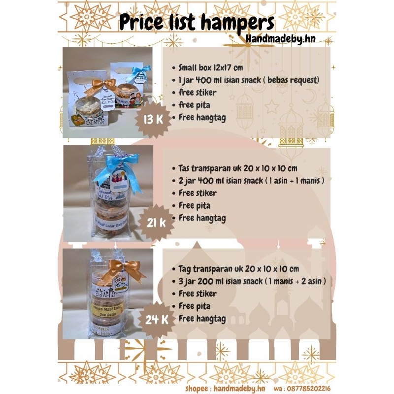 

hampers snack murah hampers makanan ringan kekinian hampers idul fitri