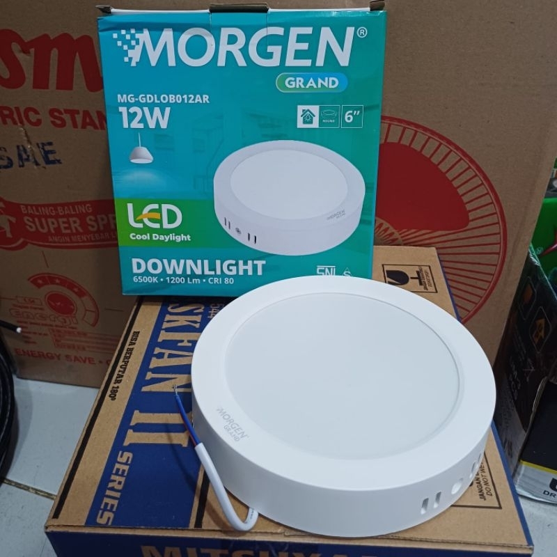 Downlight led out bow morgen 12 watt putih