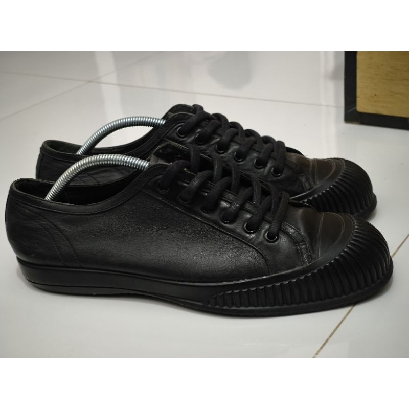 Sepatu PRADA Mens Black Shoes Leather 42,5/ 27cm second
