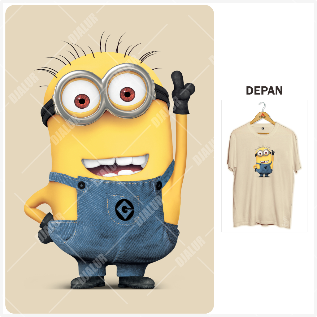 Kaos Minion Kaos Distro Premium Cotton Combed 30s Djalur Clothing