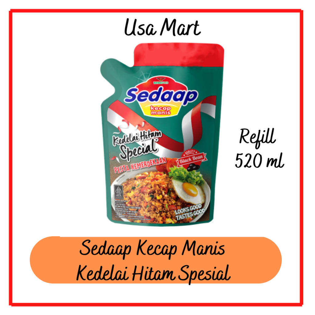 

Sedaap Kecap Manis Kedelai Hitam Spesial Refill 520ml