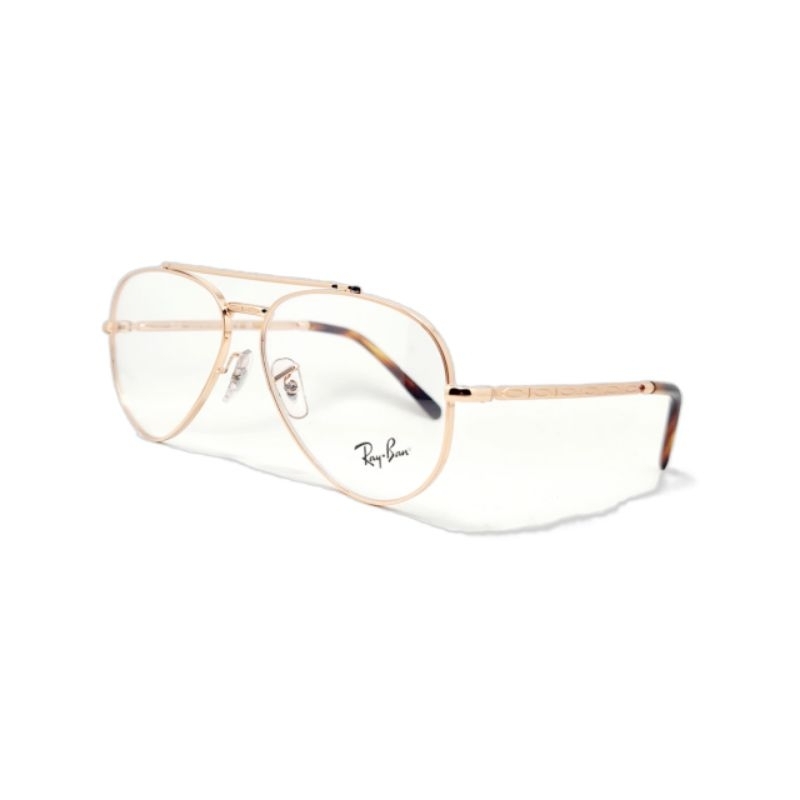 Frame Kacamata Rayban New Aviator RB3625V 3094 55 Rose Gold Original