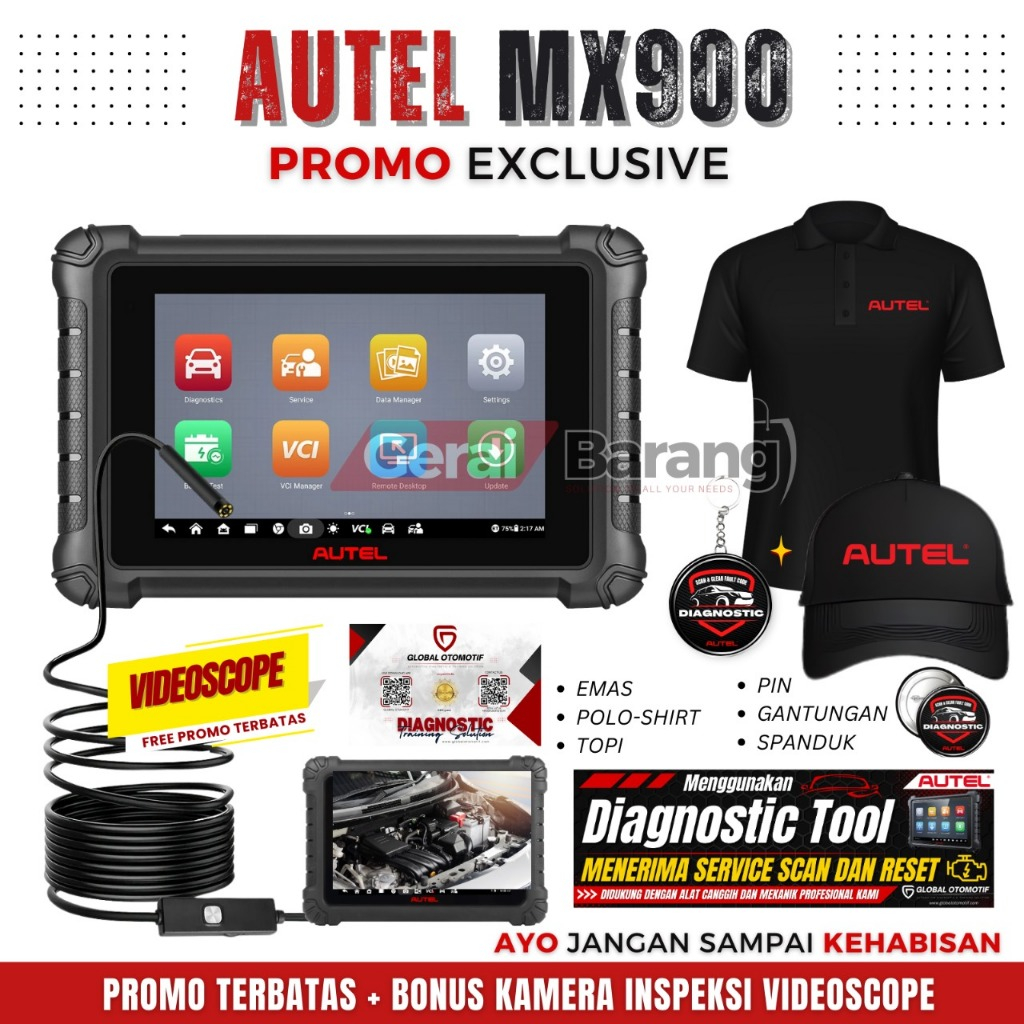 Scanner Mobil Universal Autel MaxiCheck MX900 Alat Service Mobil Diagnostic Kerusakan Mobil