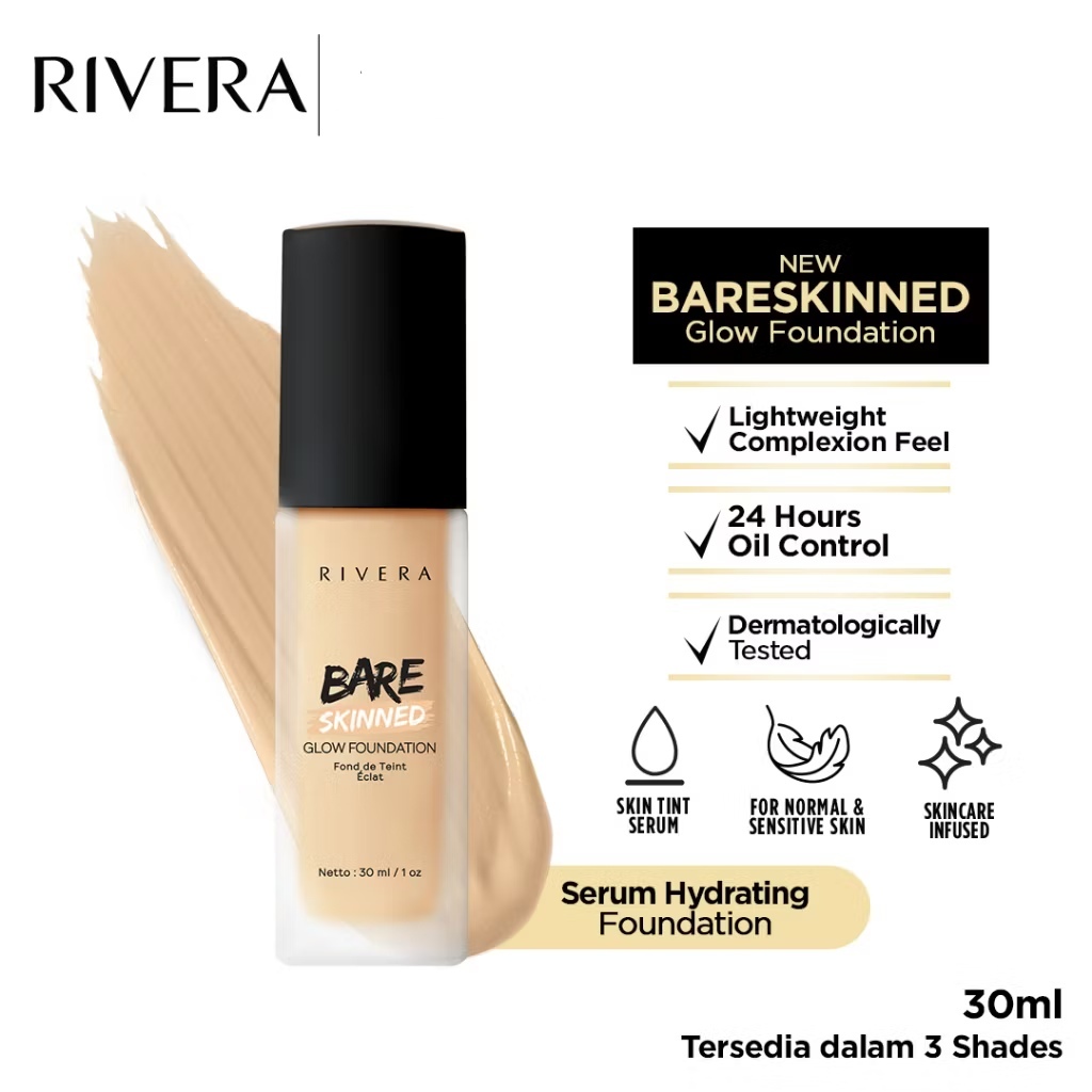 ❤ MEMEY ❤ RIVERA Bareskinned Glow Foundation 30ml