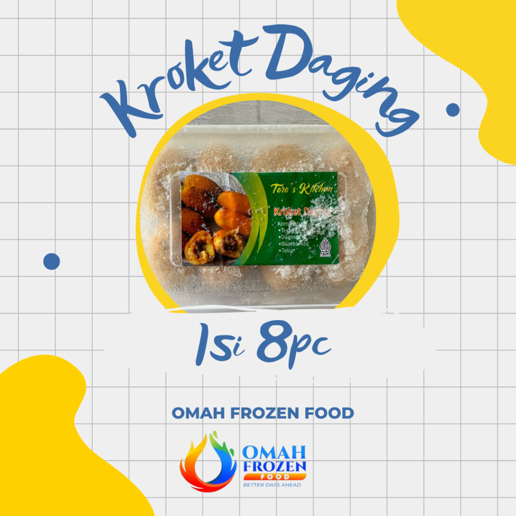 

Tara's Kitchen Kroket Daging Isi 8pc (NON COD DAN REGULER DILUAR KOTA SOLO)