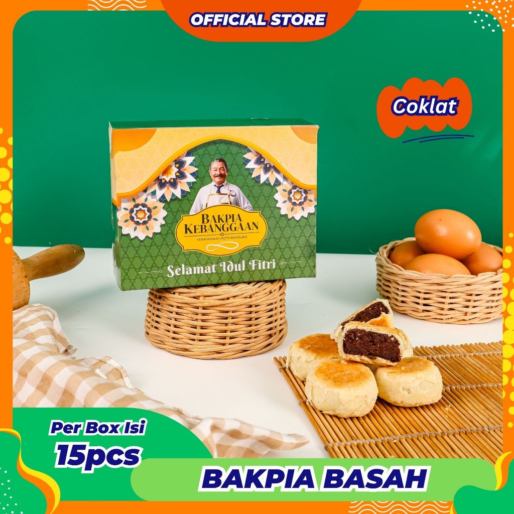 

Bakpia Kebanggaan [Isi 15] Bakpia Basah Coklat - Oleh Oleh Khas Bandung