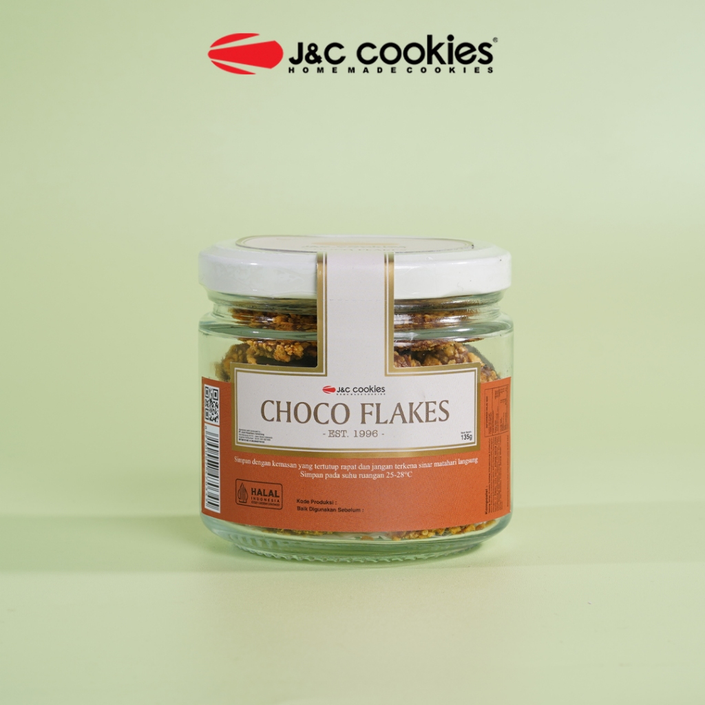 

Kue Kering Choco Flakes JNC J&C Cookies Jar Kaca