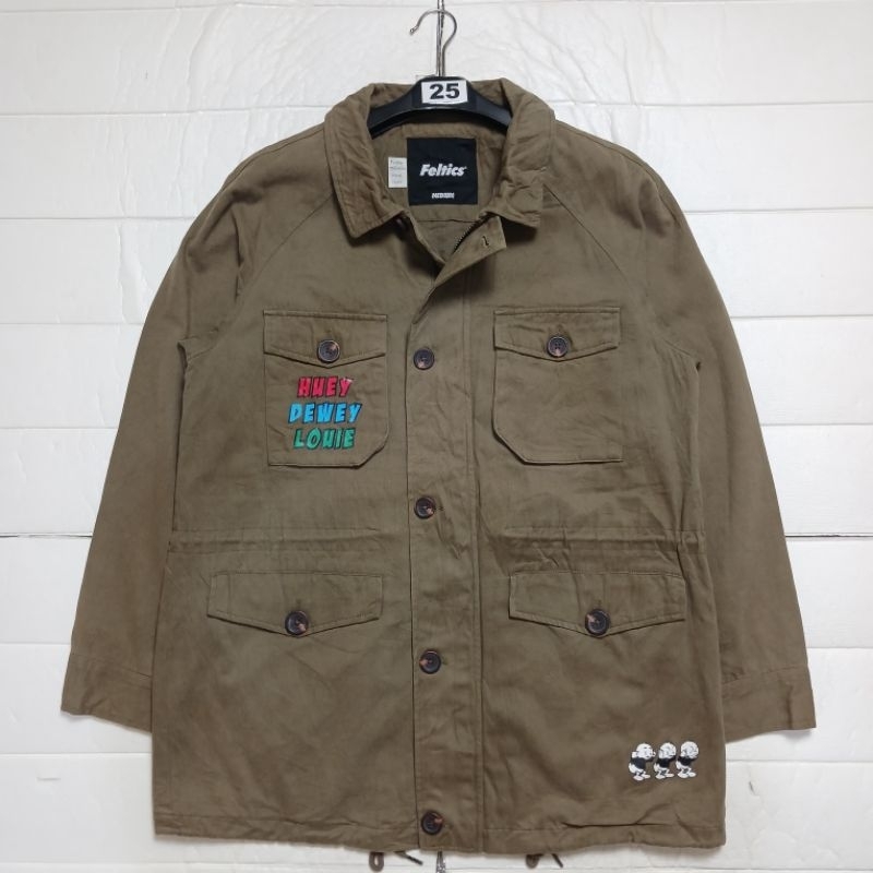 JAKET PARKA ARMY FELTICS X DISNEY DONALD DUCK SIZE L