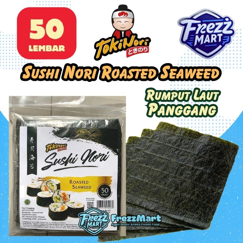 

Tokinori Sushi Sushi Nori 50 Lembar Yaki SushiNori 50S Sheet Rumput Laut Panggang Premium Roasted Seaweed Kimbap