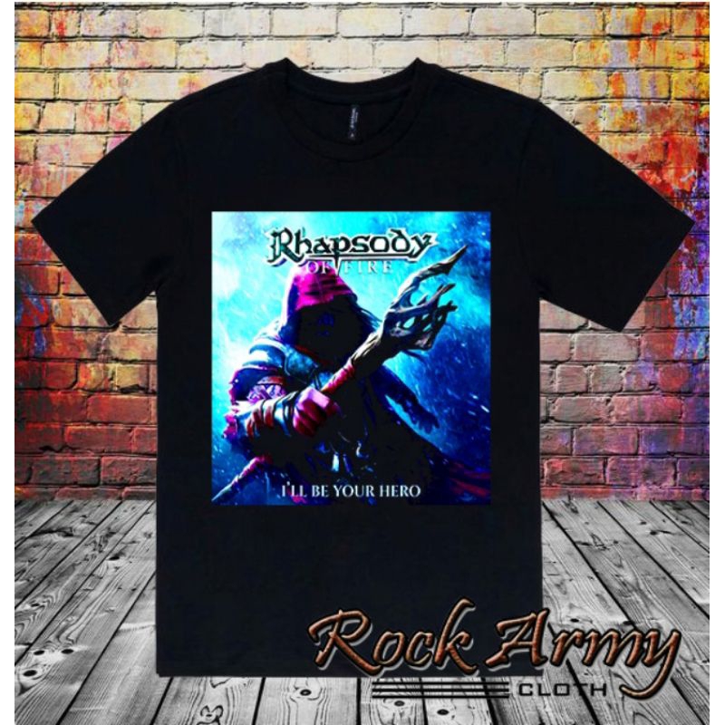 KAOS MUSIK BAND POWER METAL | BAJU KAOS BAND | Kaos Band Pria | Kaos Band TRASH METAL | RHAPSODY OF 