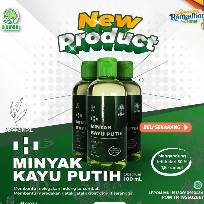 MINYAK KAYU PUTIH HNI | MINYAK KAYU PUTIH MURNI