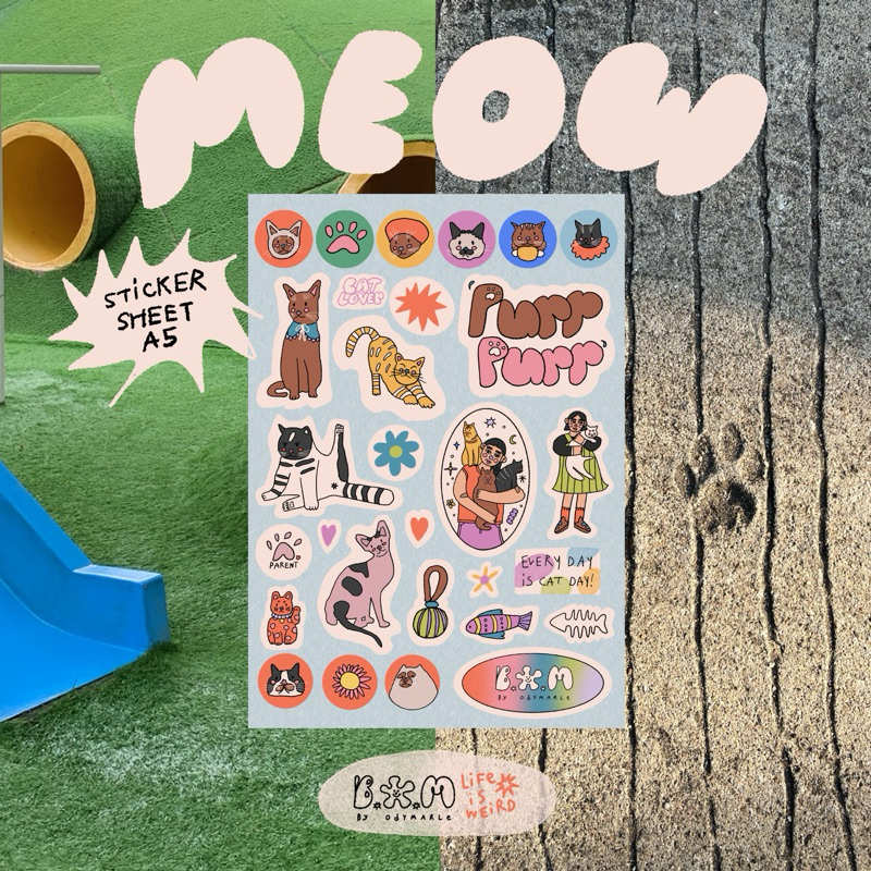 

Meow!" Sticker Sheet <byodymarle>