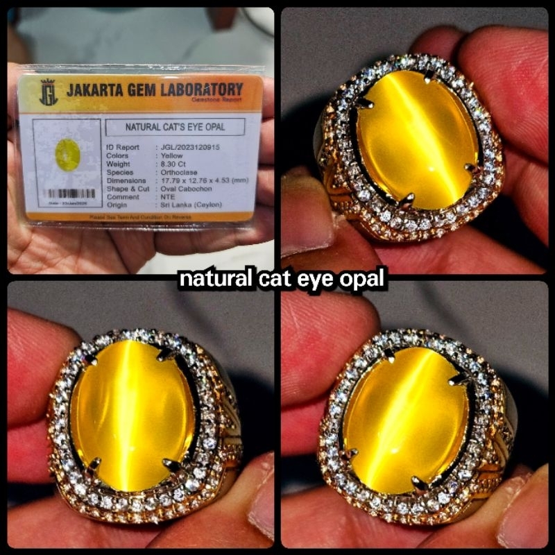 natural permata cat eye opa ceylon srilanka