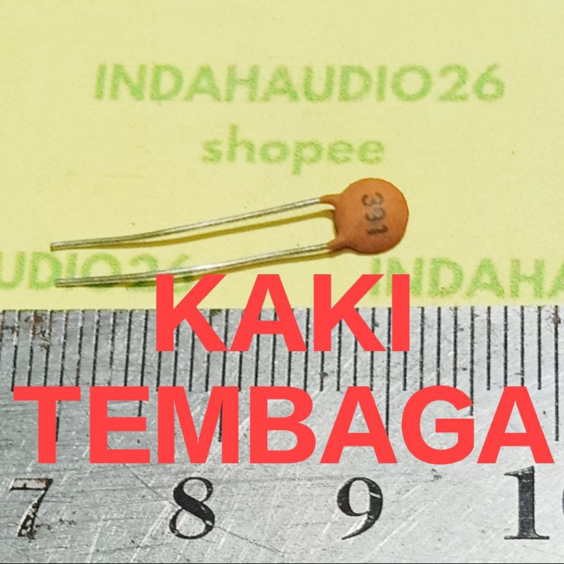 391 50v 5mm 390pf 50 v kapasitor keramik disc 390p ceramic 390 p pf 391j