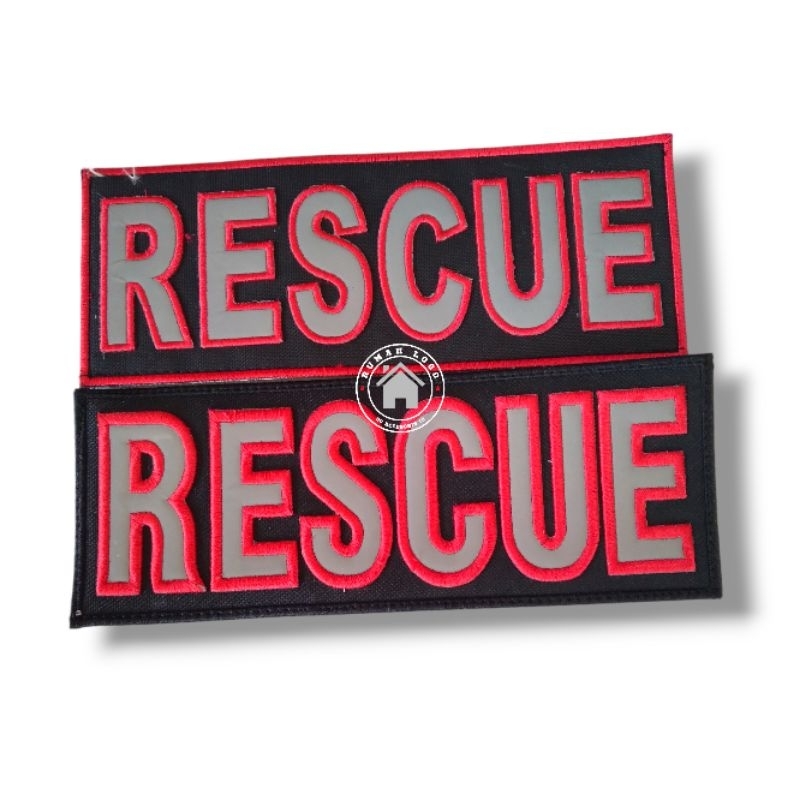 Bordir Logo Punggung RESCUE