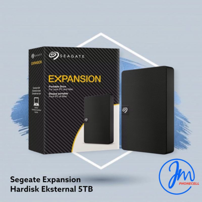 Seagate Expansion Hardisk Eksternal 5TB - Hitam