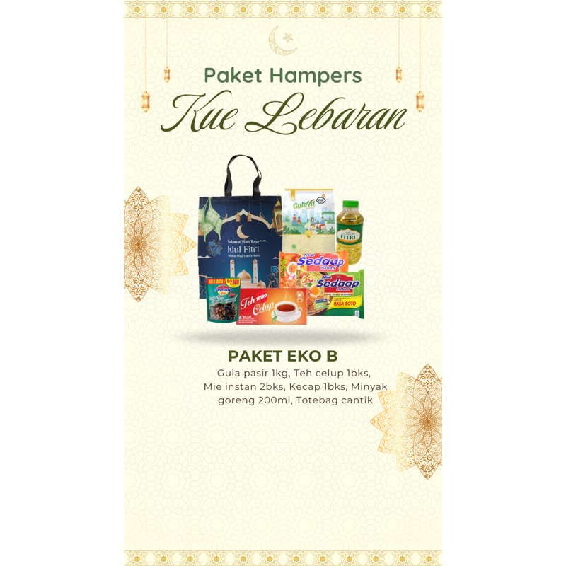 

Hampers sembako lebaran hemat ekonomis B
