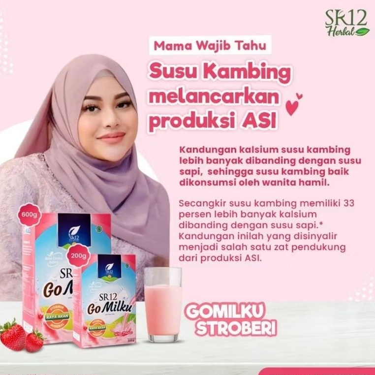 

Susu Gomilku SR12 Rasa Stroberi 200gr dan 600gr