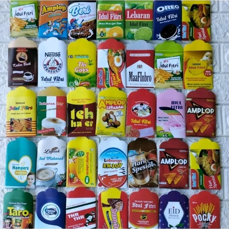 

amplop lebaran , angpao lebaran, amplop Snack hari raya idul fitri