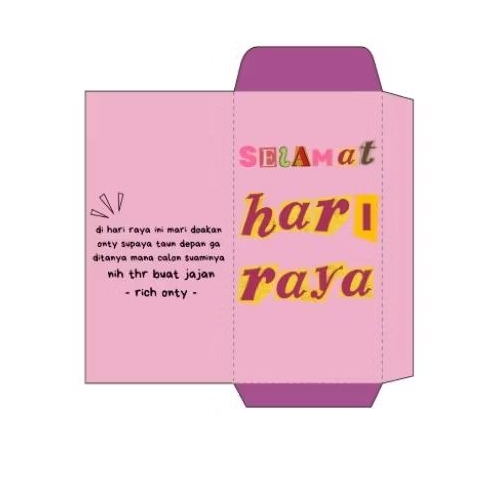 

AMPLOP LEBARAN CUSTOM KATA-KATA DAN DESAIGN MURAH